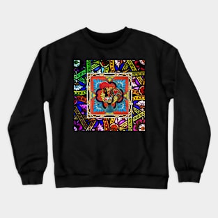 Portuguese folk art Crewneck Sweatshirt